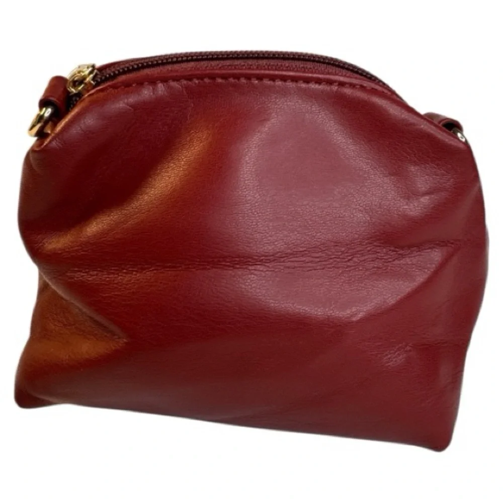 Anthropologie Hollace Woven Mini Tote Mauve Red NWOT - Picture 10 of 16